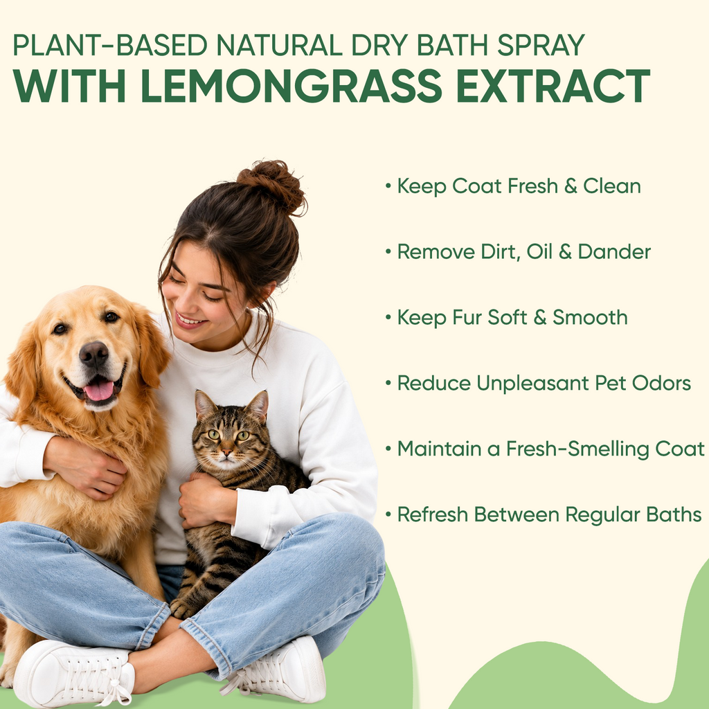 Greentails Dry Bath Spray For Pets 100 ML