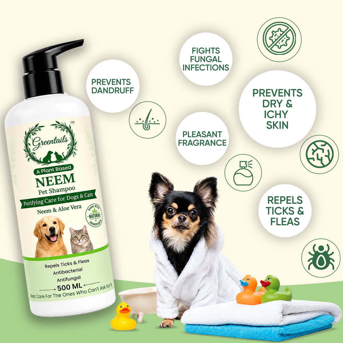Greentails Neem Pet Shampoo 500 ML
