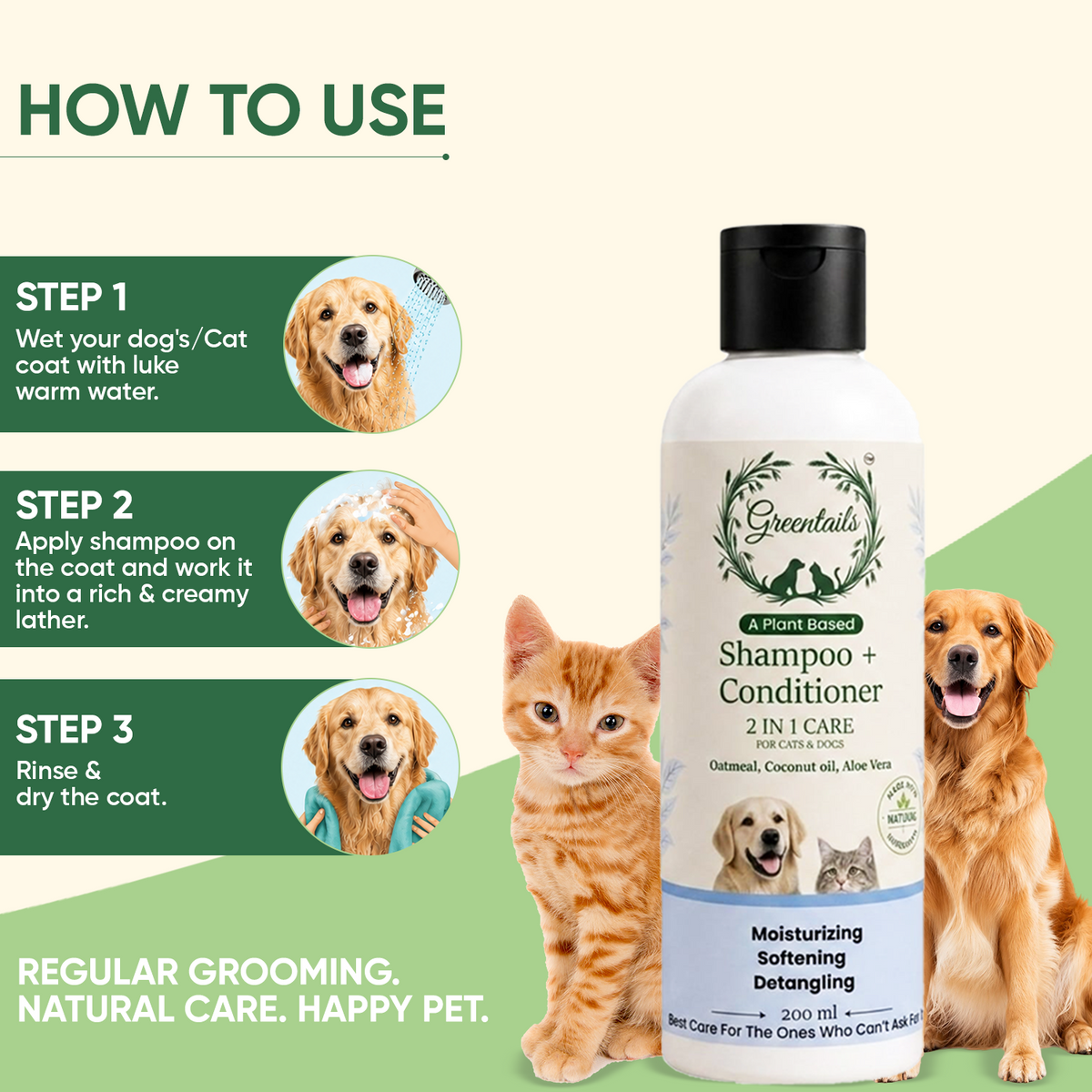 Greentails Shampoo + Conditioner 200 ML