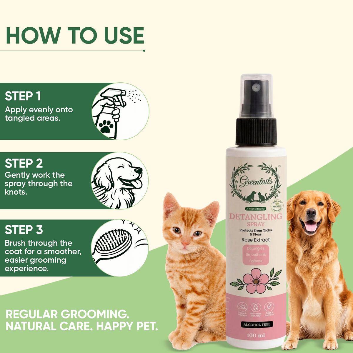 Detangling Spray For Pets 100 Ml