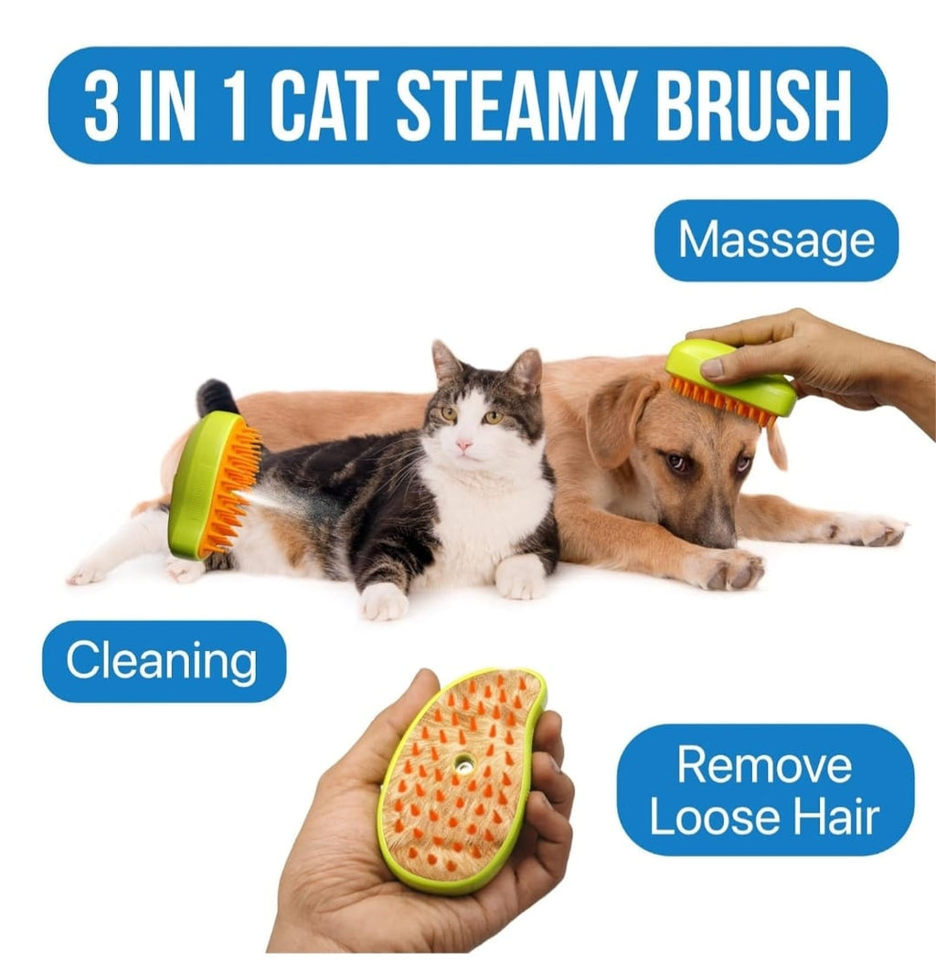Pet Steam Brush For Cat And Dog