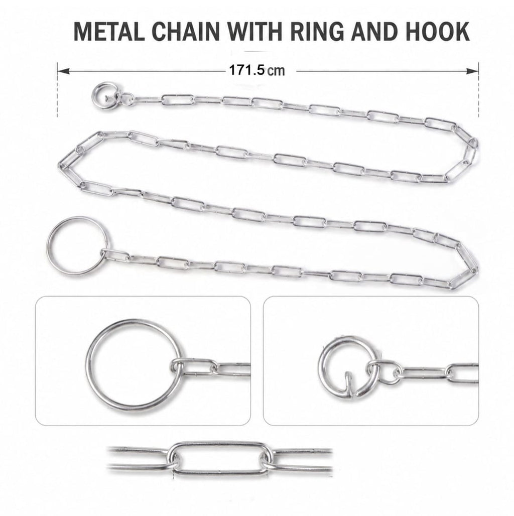 Heavy Duty Dog Chain Leash 67 Inch Stainless Steel