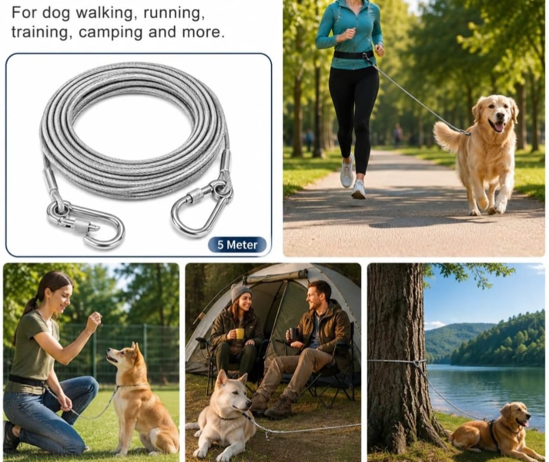 Heavy Duty Stainless Steel Wire Chain For Pets 5 Metre